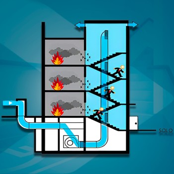 Pressurização de Escadas em Água Rasa